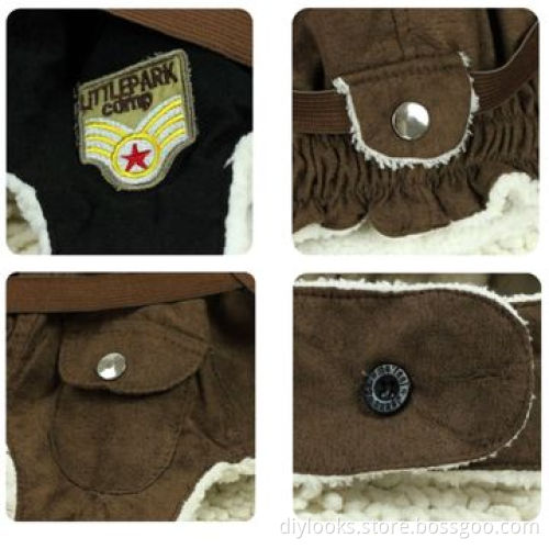Pilot Glasses Style Sherpa Warm Baby Ear HatNew